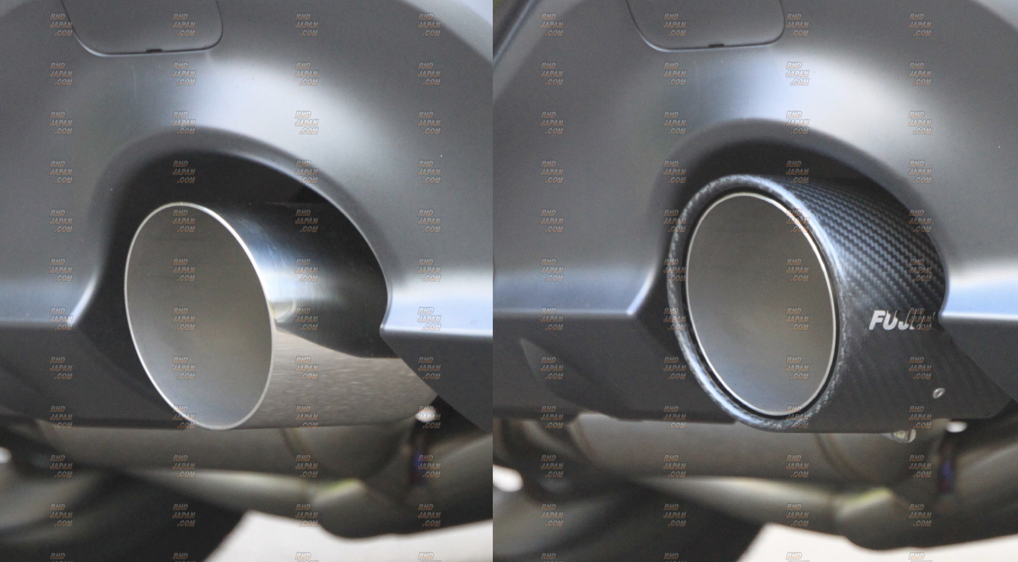 Fujitsubo EXH+ Carbon Finisher Muffler Exhaust - 118mm - RHDJapan